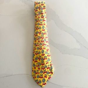 Hermes Mens Cherries Tie Good Condition